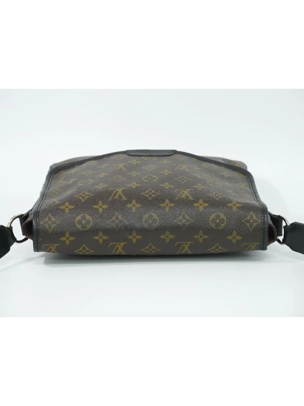 Louis Vuitton LV Bus MM Monogram Macassar Shoulder Bag Pochette Brown